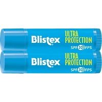 Baume protecteur pour les lèvres/ Écran solaire Ultra Protection 2-PK