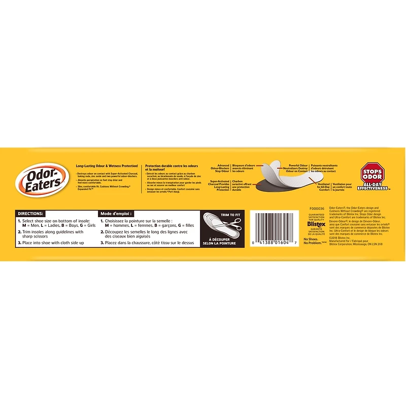 Odor Eaters® Ultra-Comfort™ Insoles 3-PK
