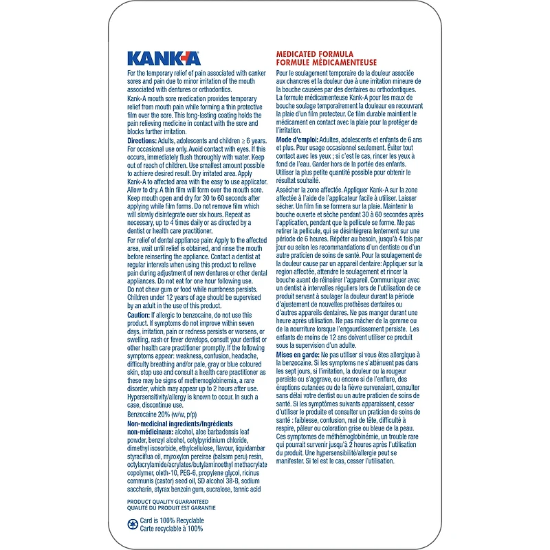 Kank-A® formule médicamenteuse