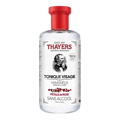 Rose Petal Alcohol Free Witch Hazel Face Toner with Aloe Vera formula 355ml