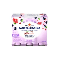 Boisson fruitée gazéifiée grenade et cassis
