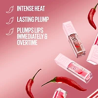 New York Lifter Plump Lip Gloss, Plumping, Sheer Finish, Intense heated sensation, Pink Sting, 003, Bubblegum Pink, 5.4 ml