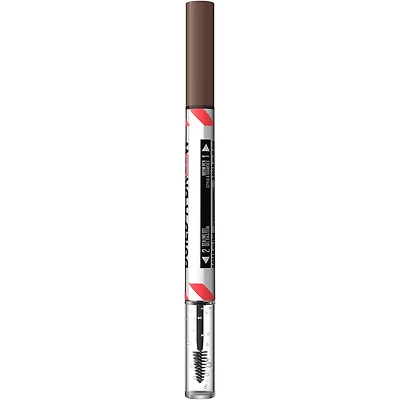 Maybelline New York 2-1 Build a Brow for real-looking full brows 2 easy steps, Ash Brown, 0.4 ml