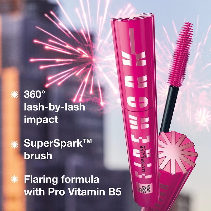Lash Sensational Firework Mascara, Waterproof Volumize, 360 Flare Impact
