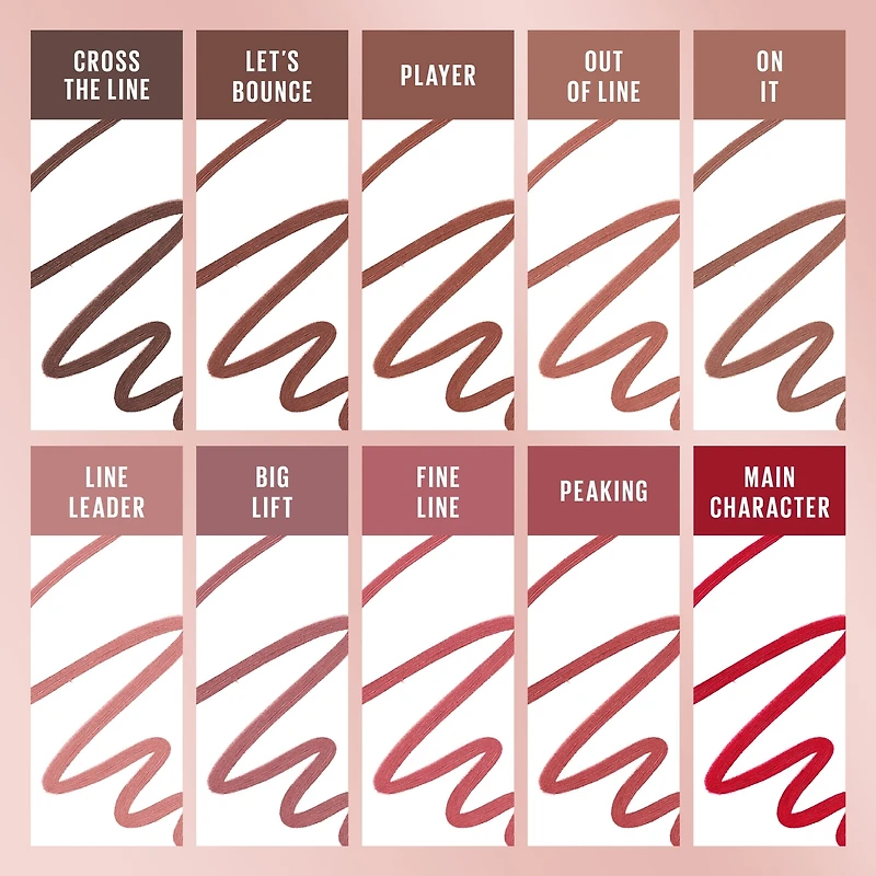 Lifter Lip Liner, Long-Lasting, Smooth Glide Application, Hyaluronic Acid
