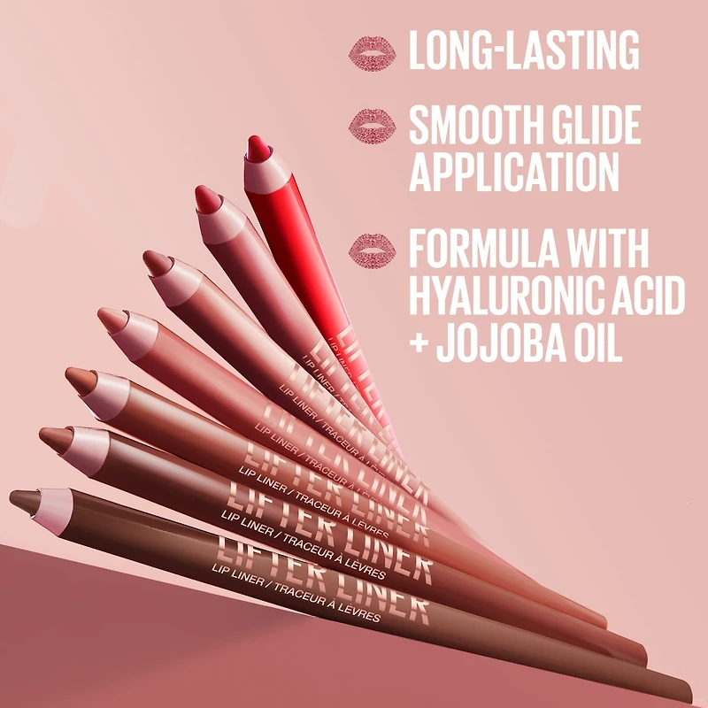 Lifter Lip Liner, Long-Lasting, Smooth Glide Application, Hyaluronic Acid