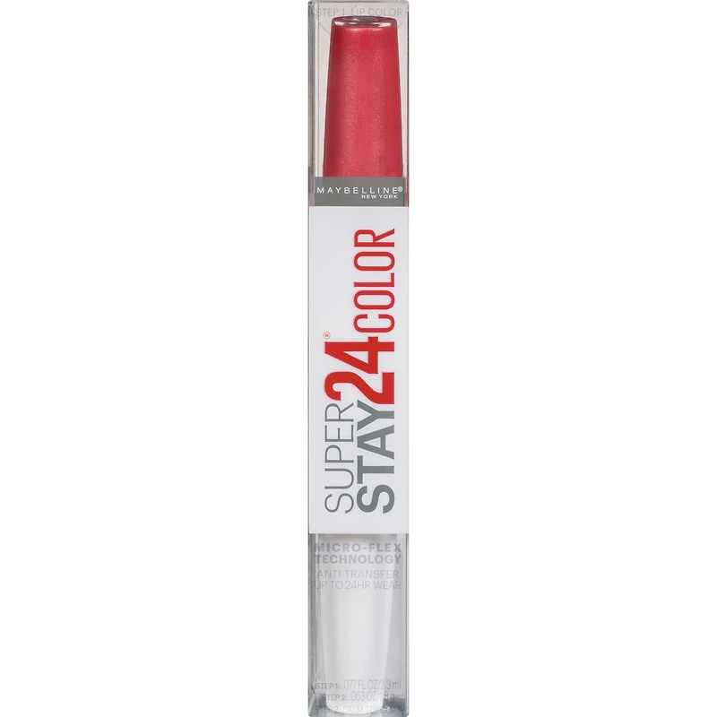 Super Stay 24 2-step Liquid Lipstick, Micro-Flex technology, Longwear Up to hours, Pigmented colour with Moisturizing Balm