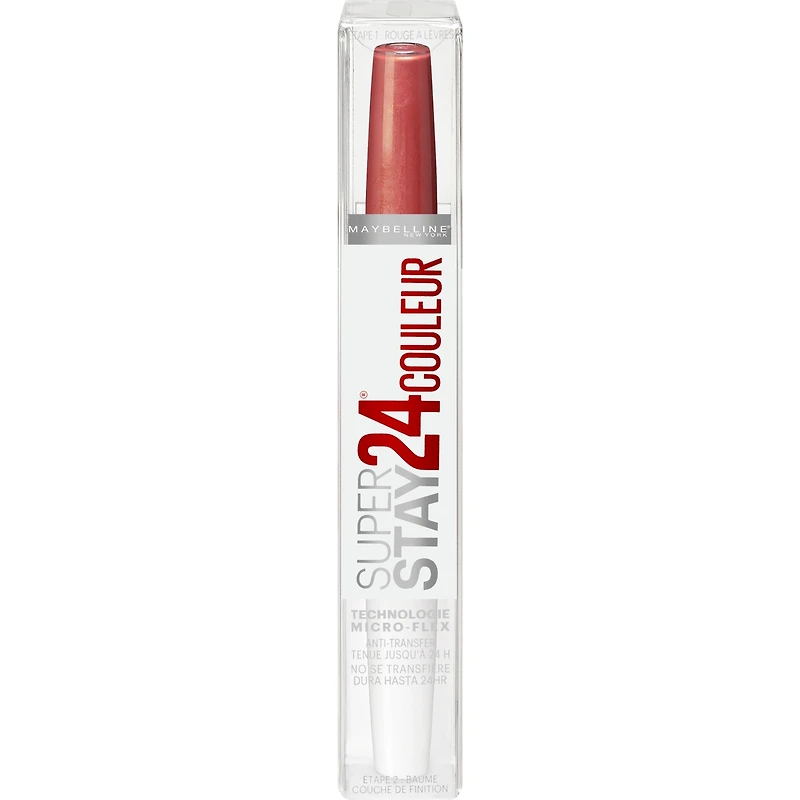 Super Stay 24 2-step Liquid Lipstick, Micro-Flex technology, Longwear Up to hours, Pigmented colour with Moisturizing Balm