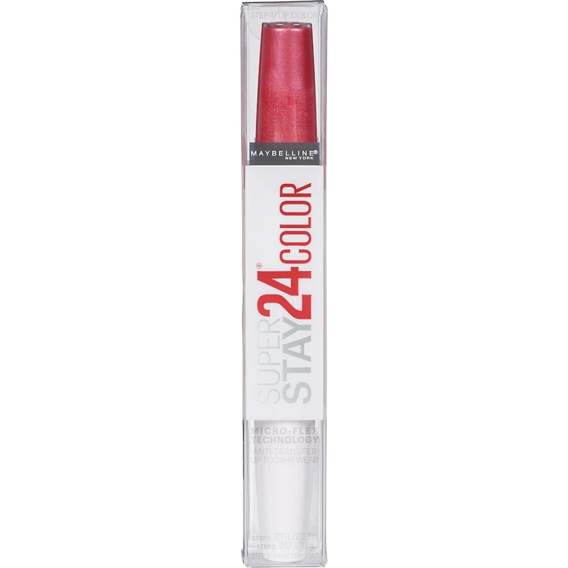 Rouge à lèvres liquide Super Stay 24 en 2 étapes Maybelline New York, Technologie microflex, Tenue longue durée jusqu’à h