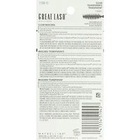 Great Lash Clear Mascara, Defines Lashes & Sets Brows, Natural Finish