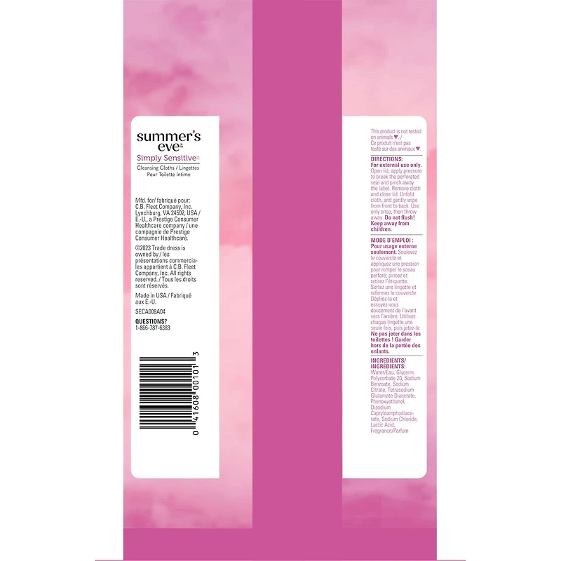 Summer's Eve Simply Sensitive Cleansing Cloths