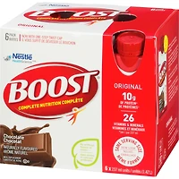Substitut de repas liquide BOOST® Original, chocolat, emb. de 6, 6 x 237 ml