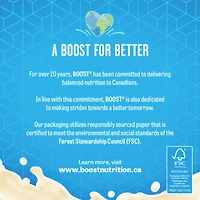 Préparation pour régime liquide BOOST® PLUS Calories à la fraise, 6 x 237 ml