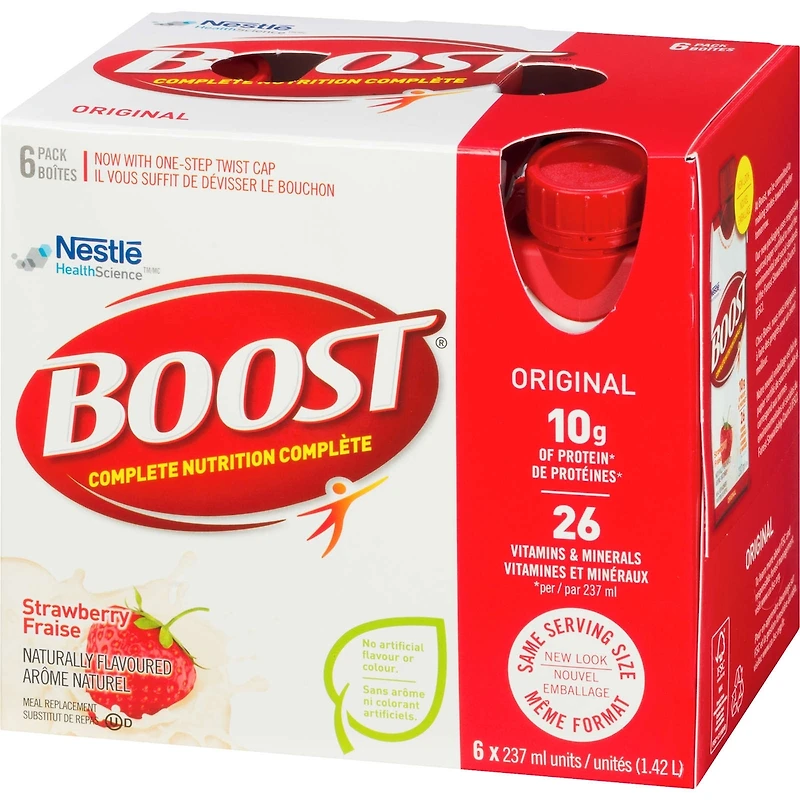Original Strawberry Meal Replacement Drink, Pack of 6, 6 x 237 ml