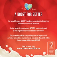 Substitut de repas BOOST® Original, latte au chocolat, emb. de 6, 6 x 237 ml