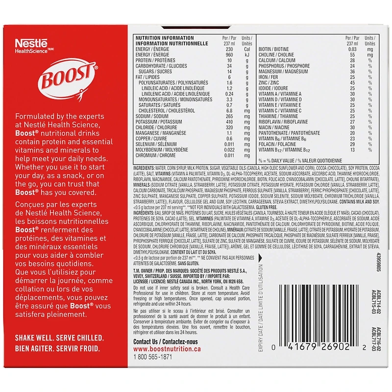 Original Variety Pack Meal Replacement Drink, Pack of 6, 6 x 237 ml