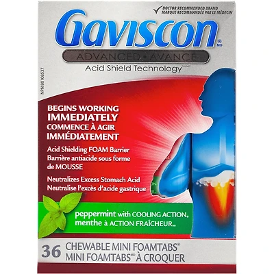 Gaviscon Avancé Mini Foamtabs A Croquer mélange de fruits