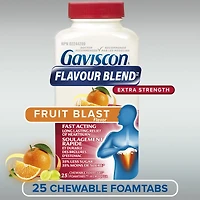 Gaviscon Extra-Fort Flavour Blend A Croquer Explosion de Fruits