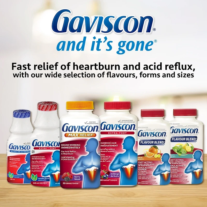 Gaviscon Extra-Fort Flavour Blend A Croquer Explosion de Fruits