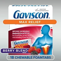 Gaviscon Max Relief Tablet Berry Blend