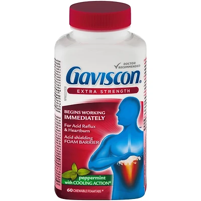 Gaviscon Extra-Fort Foamtabs À Croquer Menthe à Action Fraîcheur
