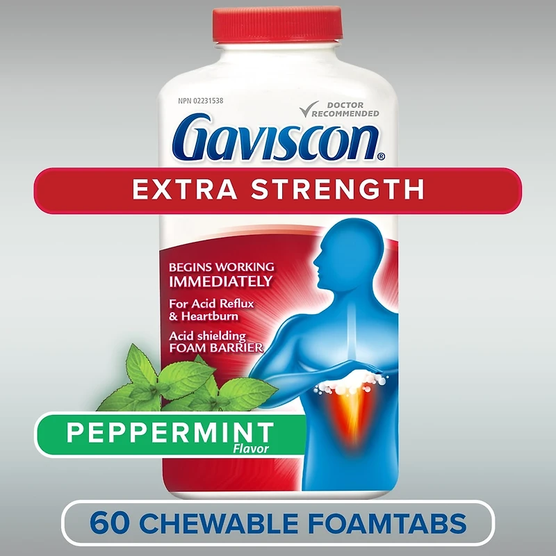 Gaviscon Extra-Fort Foamtabs À Croquer Menthe à Action Fraîcheur