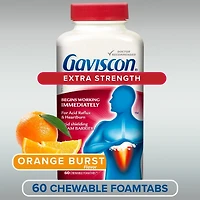 Gaviscon Extra Strength Chewable Foamtabs Orange Burst