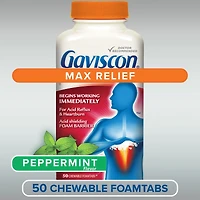 Gaviscon Maxi Soulagement Foamtabs À Croquer Menthe à Action Fraîcheur