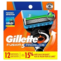 Cartouches de rechange de rasoir Gillette Fusion5 ProGlide pour hommes, cartouches de rasoir pour manche de rasoir Flex-pivot, cartouches à 5 lames de rasoir