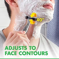 Rasoirs jetables pour hommes Gillette Mach3 Sensible, paquet de 3