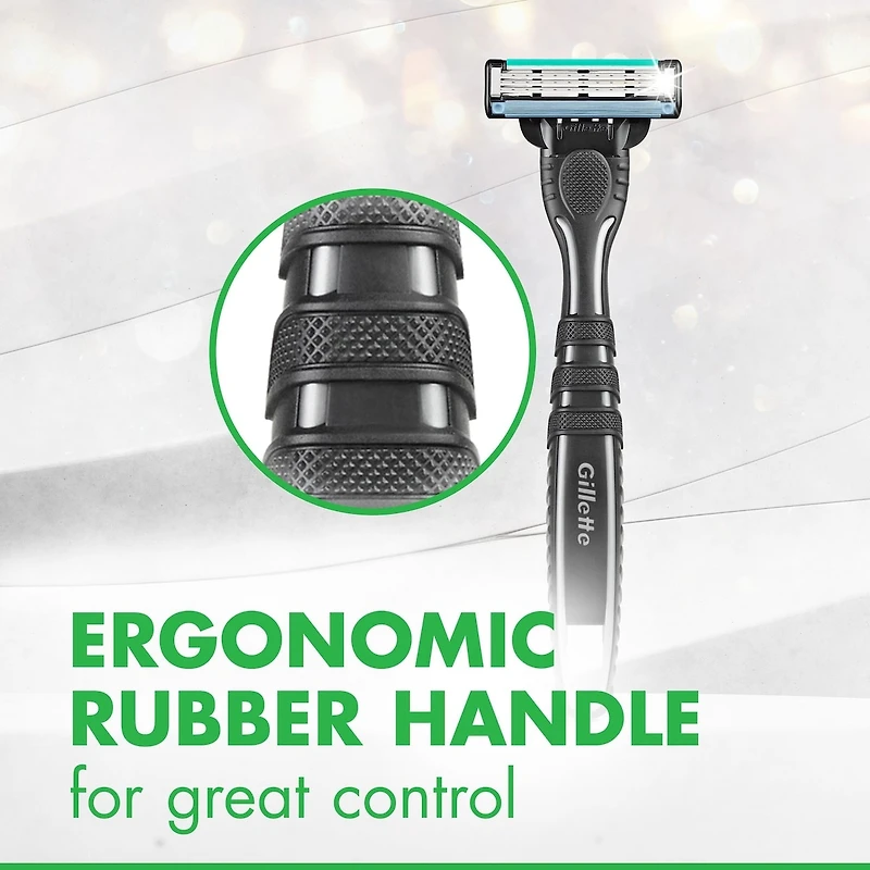 Rasoirs jetables pour hommes Gillette Mach3 Sensible, paquet de 3