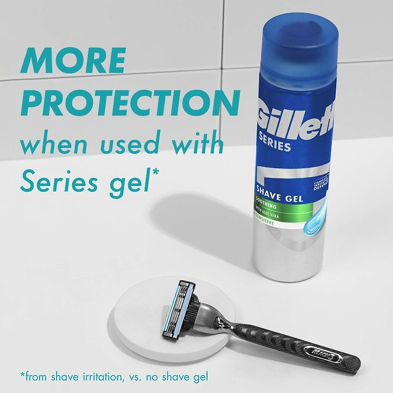 Lames de rasoir pour hommes Gillette Mach3, 5 cartouches