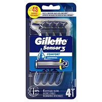Gillette Sensor3 Men's Disposable Razor - 4 Pack