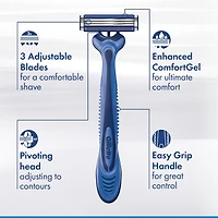Gillette Sensor3 Men's Disposable Razor - 4 Pack