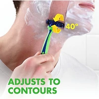 Rasoirs jetables pour hommes Gillette Sensor3 Sensible, paquet de 4