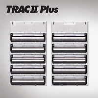 Gillette TRAC II Plus Razor Blade Refills, 10 Count