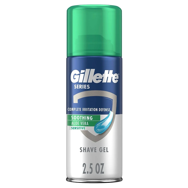 Gillette Series Soothing Shave Gel for men with Aloe Vera, 2.5oz