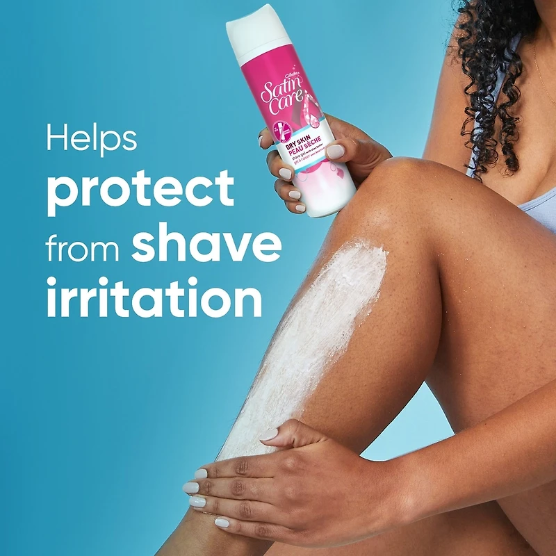 Gel à raser Gillette Satin Care Peau sèche pour femmes, 198 g