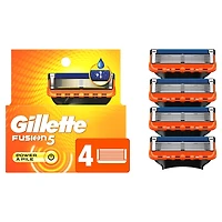 Cartouches de rechange de rasoir Gillette Fusion5 Power pour hommes, cartouches de rasoir, bande lubrifiante, lame de précision