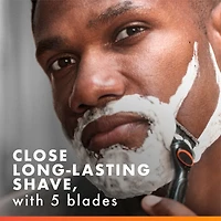 Cartouches de rechange de rasoir Gillette Fusion5 Power pour hommes, cartouches de rasoir, bande lubrifiante, lame de précision