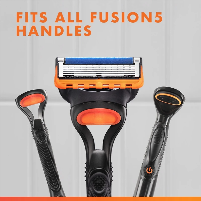 Cartouches de rechange de rasoir Gillette Fusion5 Power pour hommes, cartouches de rasoir, bande lubrifiante, lame de précision