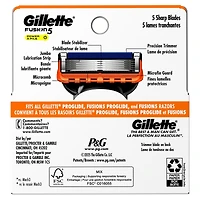 Cartouches de rechange de rasoir Gillette Fusion5 Power pour hommes, cartouches de rasoir, bande lubrifiante, lame de précision