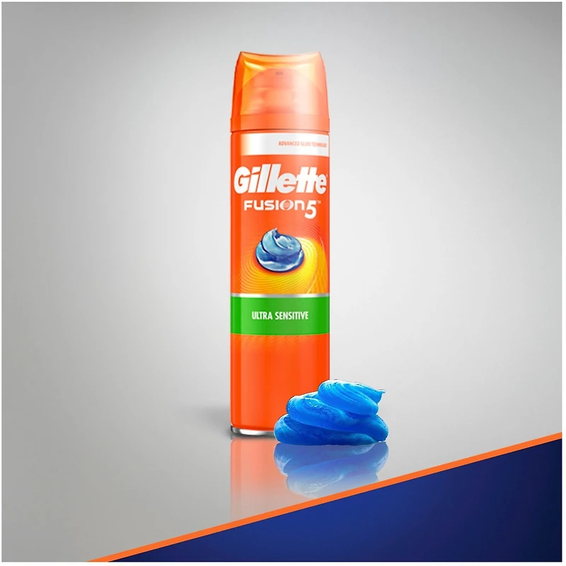 Gel à raser Gillette Fusion5 Ultra sensible, 198 g
