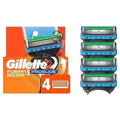 Cartouches de rechange de rasoir Gillette Fusion5 ProGlide Power pour hommes, cartouches de rasoir pour manche Flex-pivot, cartouches à 5 lames de rasoir