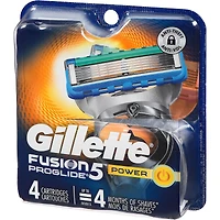 Cartouches de rechange de rasoir Gillette Fusion5 ProGlide Power pour hommes, cartouches de rasoir pour manche Flex-pivot, cartouches à 5 lames de rasoir