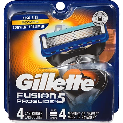 Gillette Fusion5 ProGlide Razor Refills for Men, Razor Cartridges for FlexBall Razor Handle, 5-Blade Razor Blades