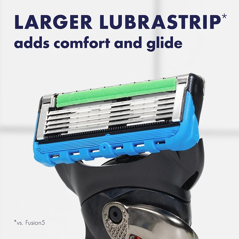 Cartouches de rechange de rasoir Gillette Fusion5 ProGlide pour hommes, cartouches de rasoir pour manche de rasoir Flex-pivot, cartouches à 5 lames de rasoir