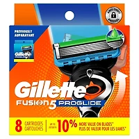 Cartouches de rechange de rasoir Gillette Fusion5 ProGlide pour hommes, 8 cartouches de rasoir pour manche de rasoir Flex-pivot, cartouches à 5 lames de rasoir, lame de précision pour hommes