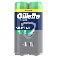 Gillette Series Shave Gel Sensitive Twin Pack 14 Oz