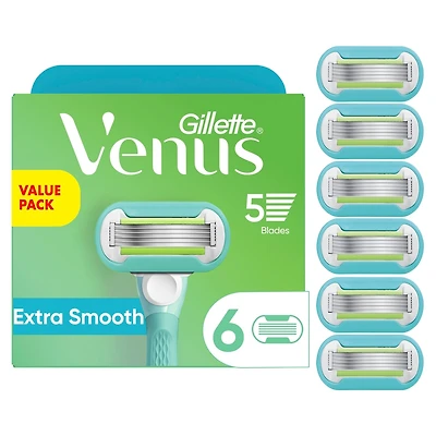Lames de rasoir Gillette Venus Extra Doux pour femmes, 6 cartouches